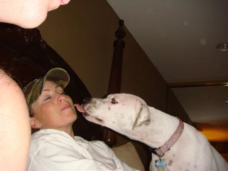 Kaya Trying to Sneak a Kiss