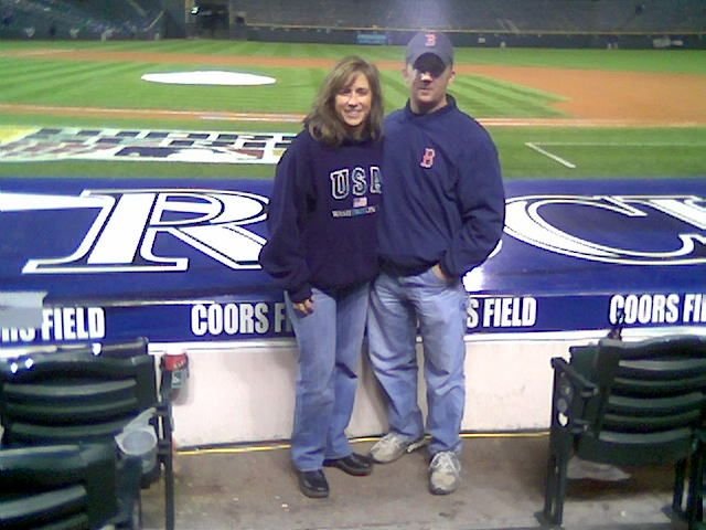 Us in Front of Dugout