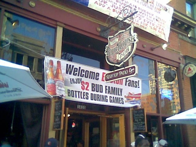 Outside the Pour House Pub
