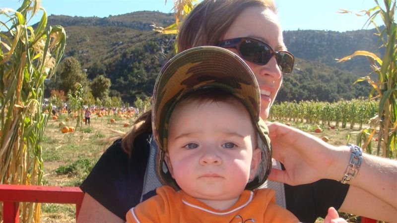 Wearing Mama's Hat