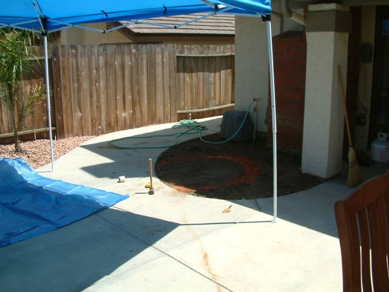 Marking out the Firepit