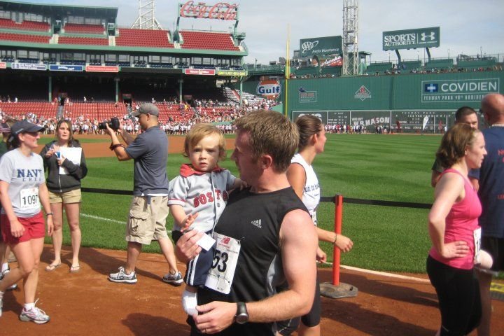 Trey & Daddy in Fenway 2