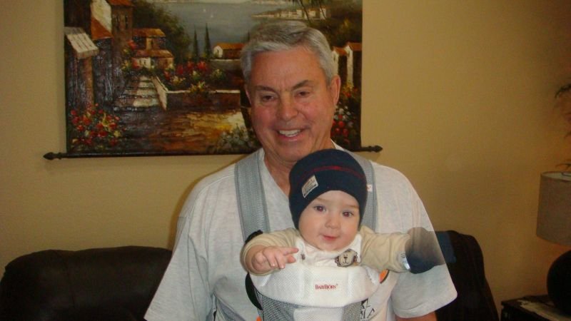 Grampy and Trey - Baby Bjorn