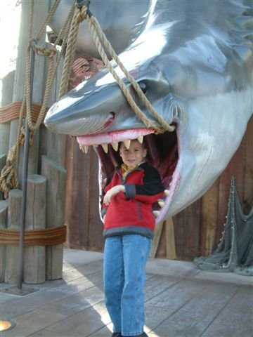 Zach in Shark's Mouth
